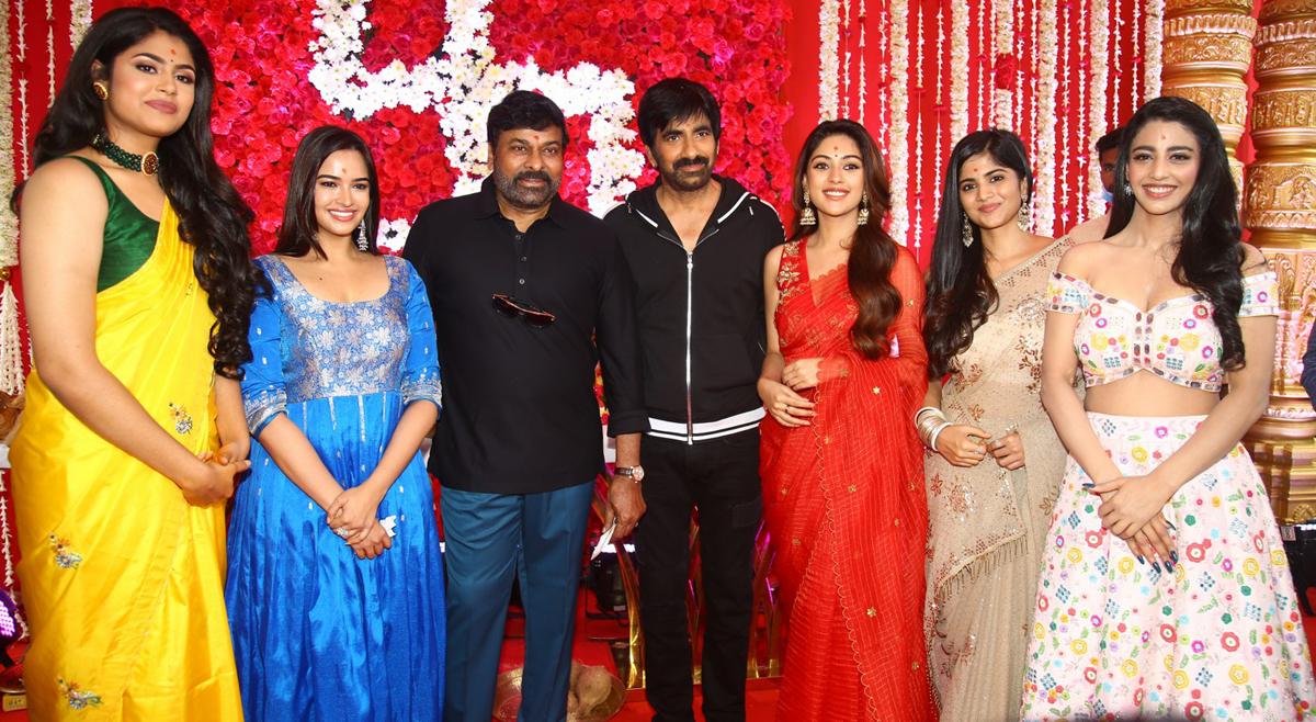 Raviteja's Ravanasura launched in style