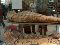 Egyptian expert examines mummy in AP