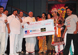 "Star Night" total contribution to CM relief fund â€“ Rs.5.3 Crores.