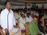 BJP Corporators demand Komaram Bheem's statue, evicted from Council meeting