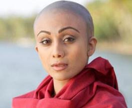 Sexy heroine goes bald!