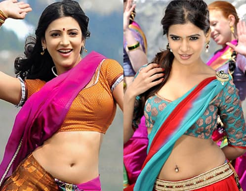 Shruti beats Samanta in Navel-Treat