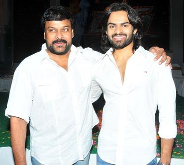 Chiranjeevi in Golimaar Song in 'Rey'