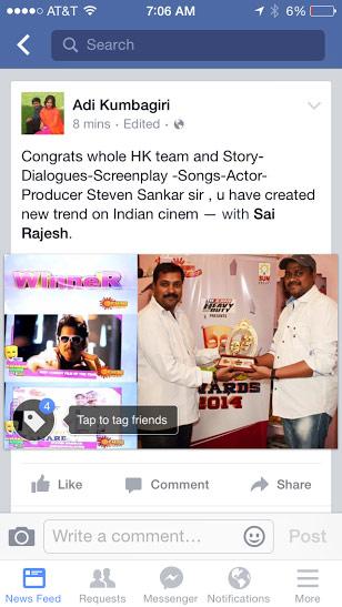 'Hrudayakaleyam'  Wins Best Movie Award
