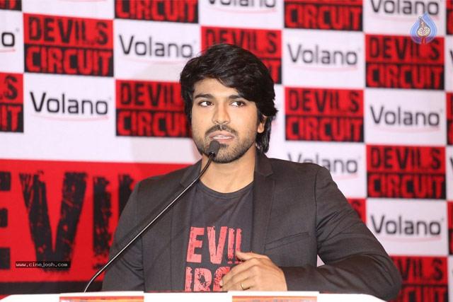 Charan Brand Ambassador of Devils Circuit