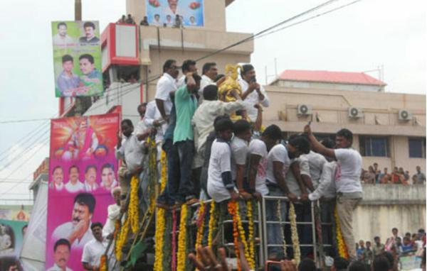 Chiru Announces It Amidst Massive Crowd