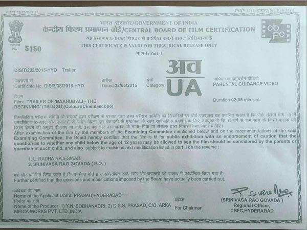 125 Seconds Arresting Trailer of 'Baahubali'