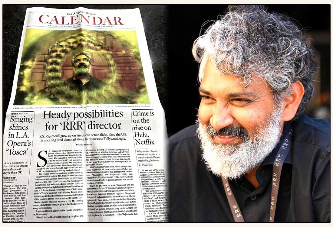 SS Rajamouli On LA Times Front Page