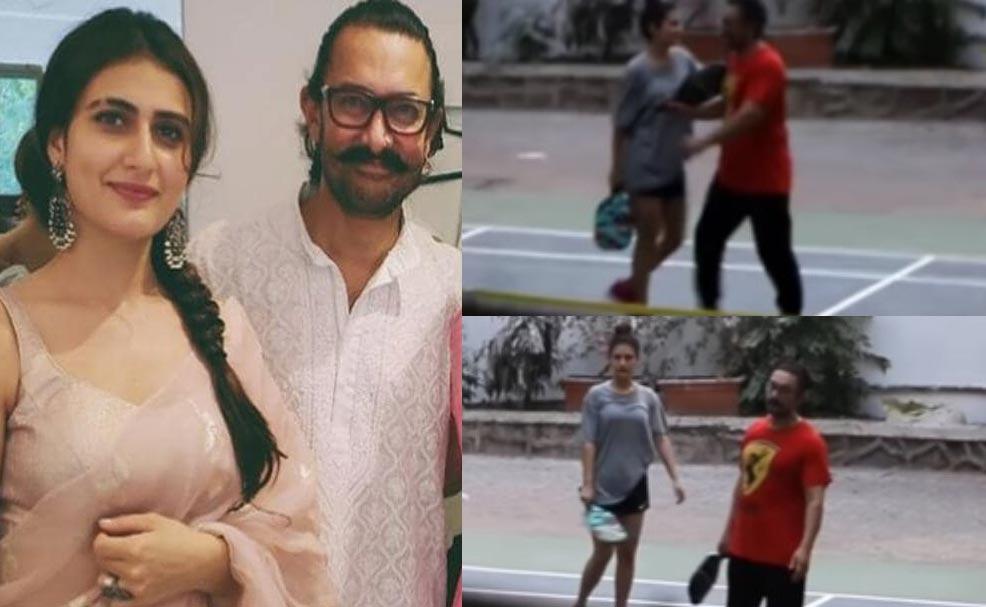 Aamir Khan and Fatima play pickleball