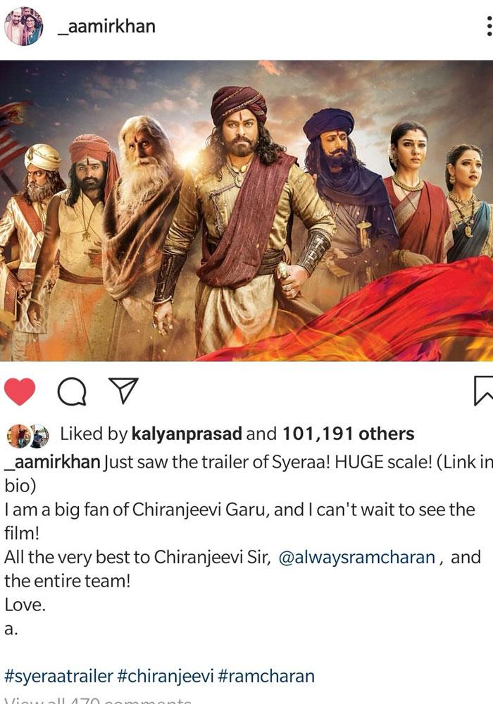 Aamir Khan's Ultimate Support to Sye Raa