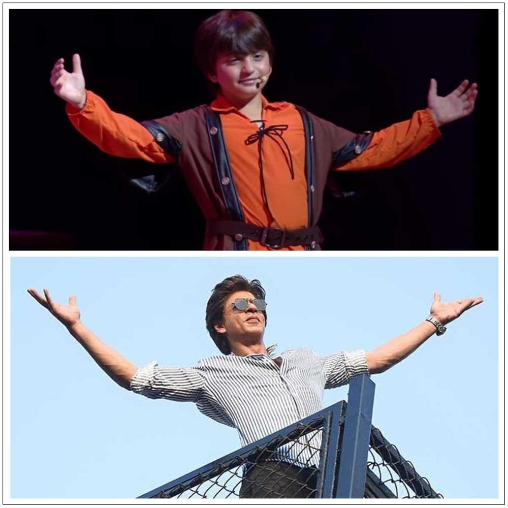 AbRam Pays Homage to Dad SRK Signature Pose