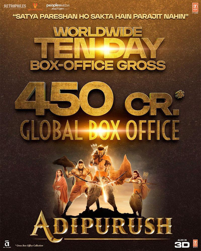 Adipurush Touches 450 Crs In 10 Days