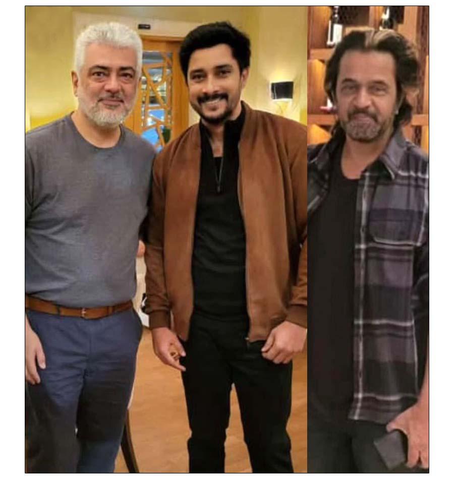 Ajith and Arjun in Vidaa Muyarchi shoot