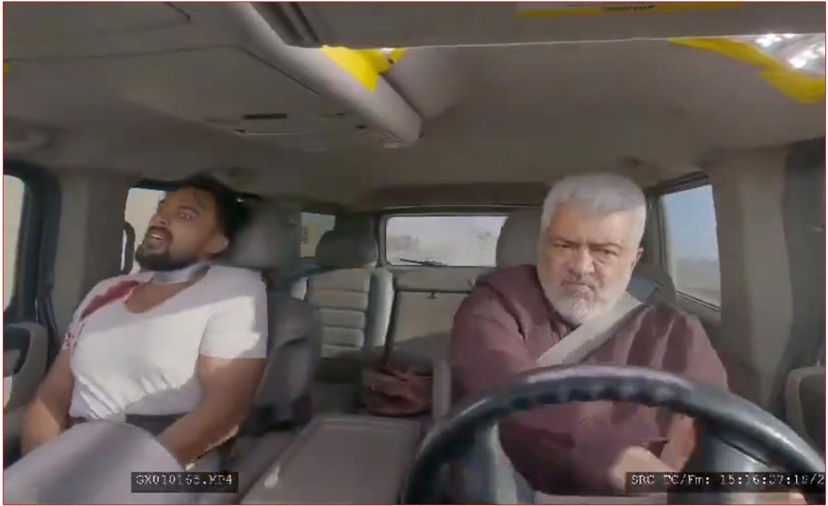 Ajith Daredevilry Stunts For Vidaa Muyarchi Shocks All