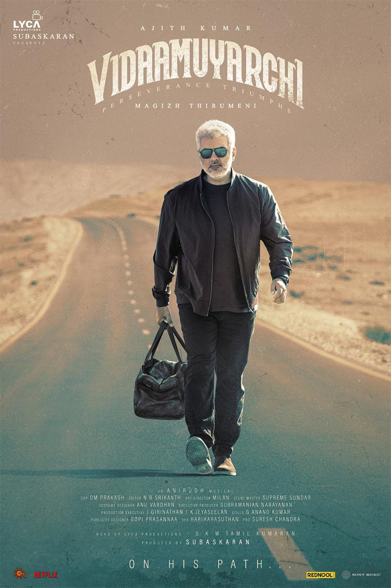 First Look Of Ajith Kumar Vidaamuyarchi Is Out