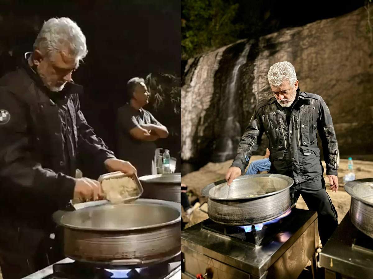 Ajith Kumar Turns Chef For His Fellow Bikers