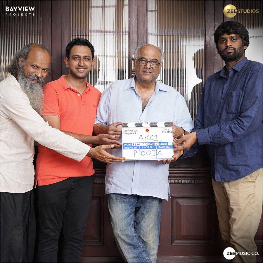 AK61 regular shoot starts in Hyderabad
