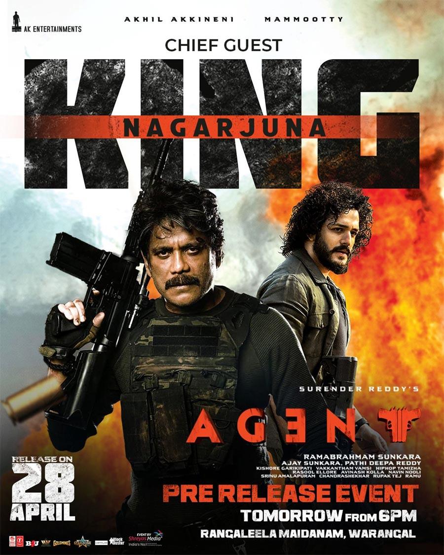 King Nagarjuna for Agent pre-release function