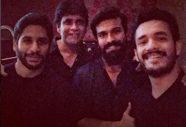 Akhil Spotted With His Three Brothers!