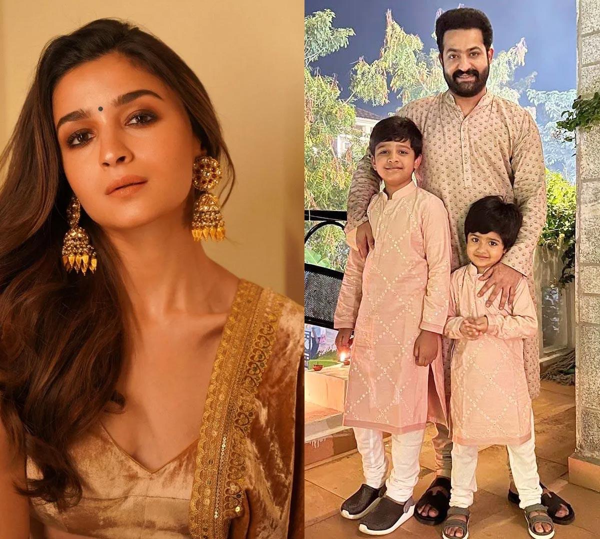 Alia Bhatt delights NTR kids