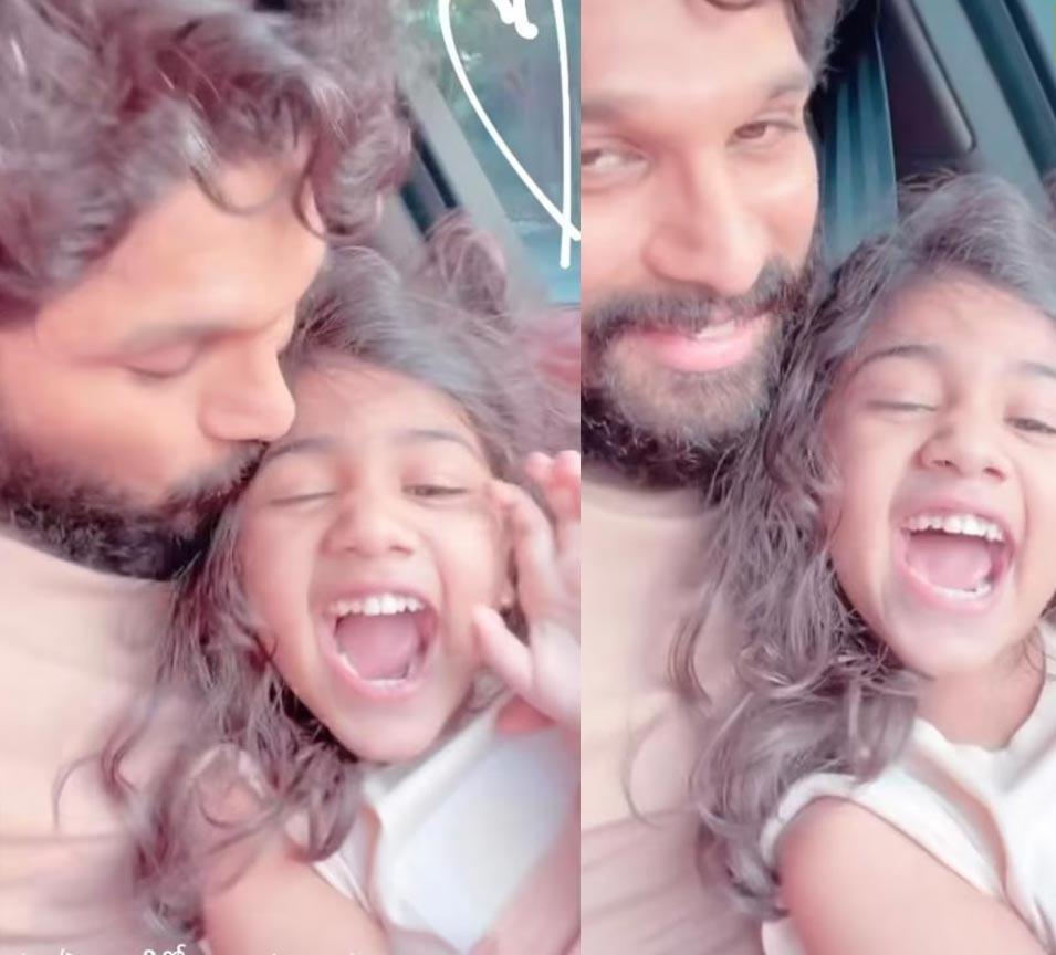 Allu Arjun, Allu Arha attracts with playful acts