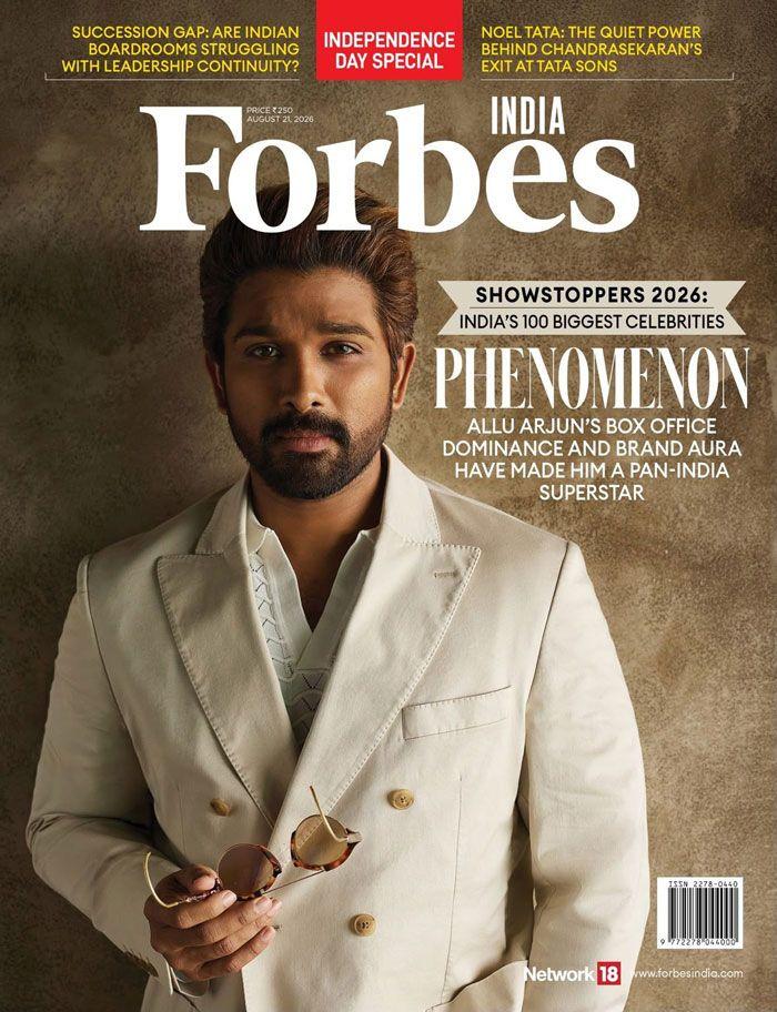 Allu Arjun Graces Forbes 2026 Cover