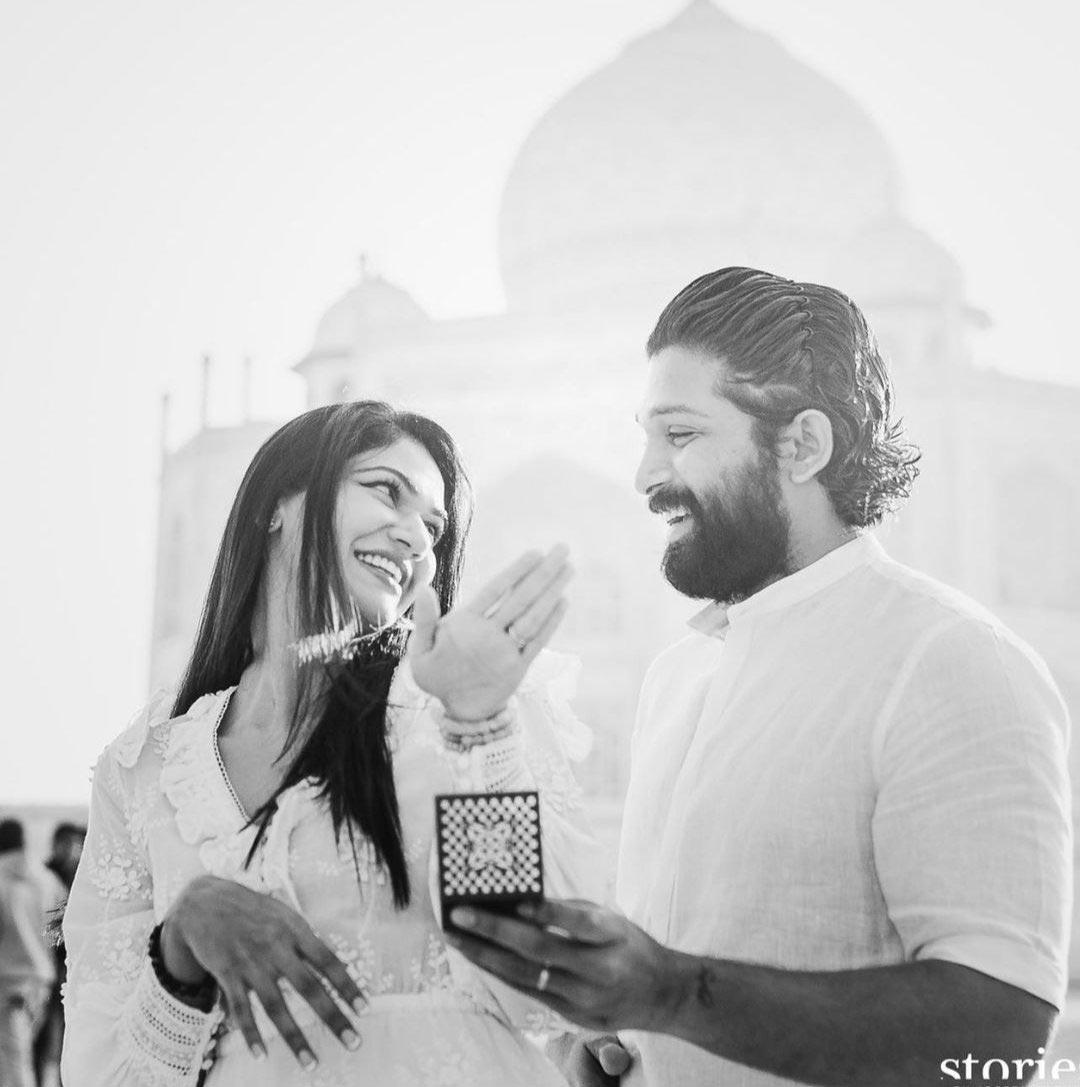 Allu Arjun's memorable wishes to his wife