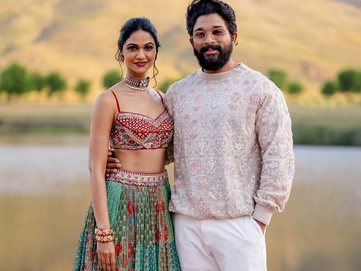 Allu Arjun romance with his wife talking point