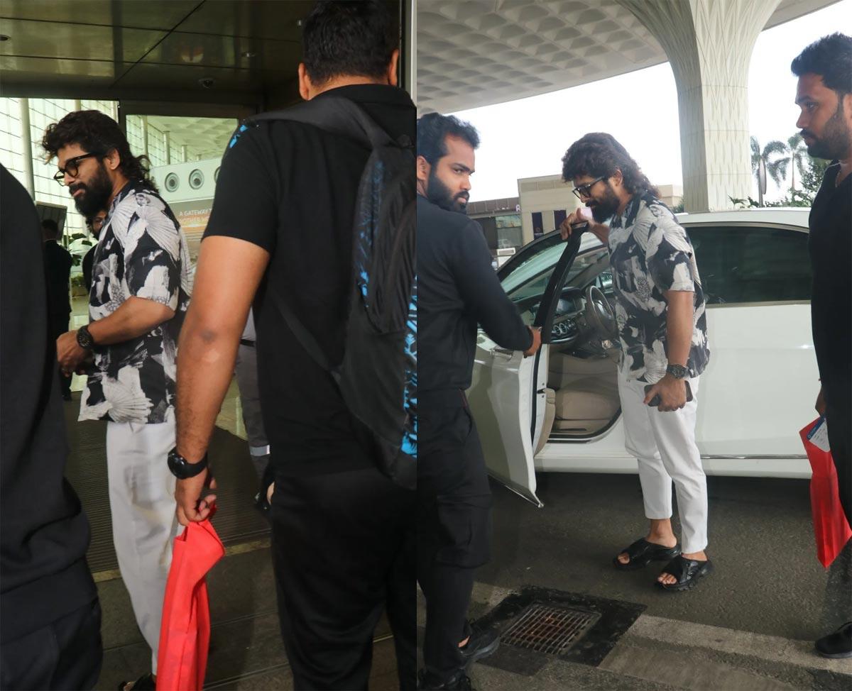 Allu Arjun spotted in Mumbai