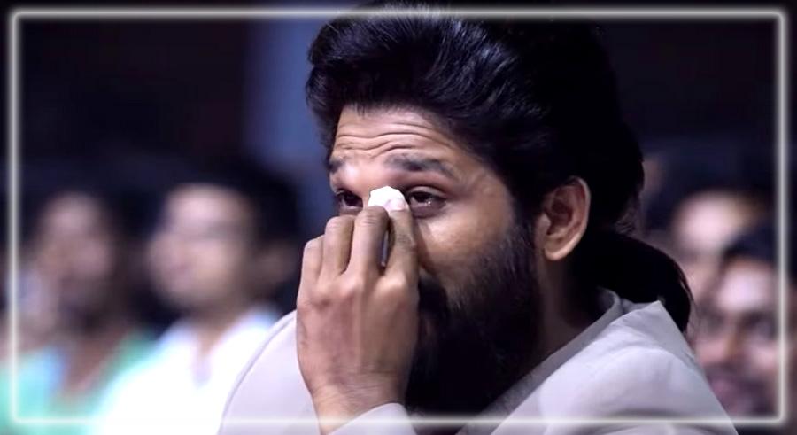 Allu Arjun turns emotional