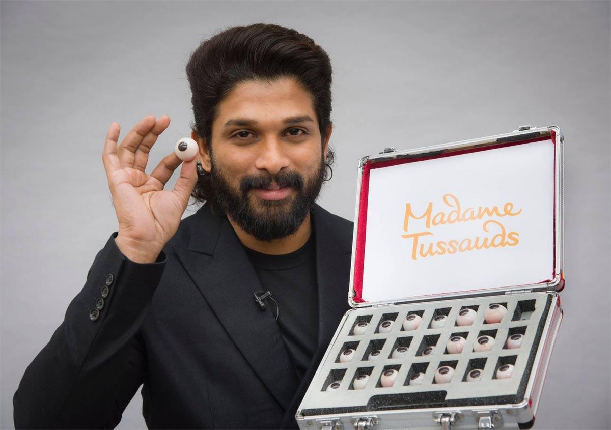 Icon Star Allu Arjun wax statue at Madame Tussauds Dubai