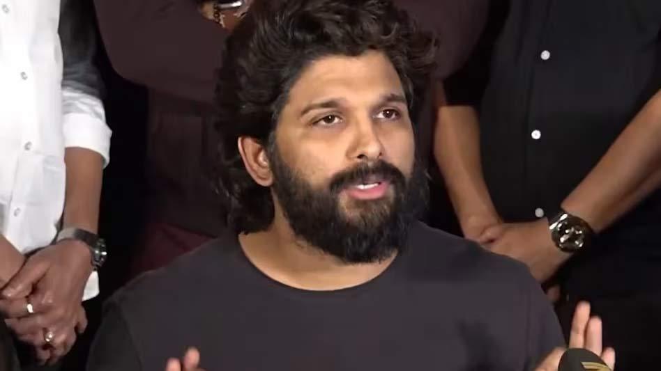Allu Arjun meets Sritej in the hospital