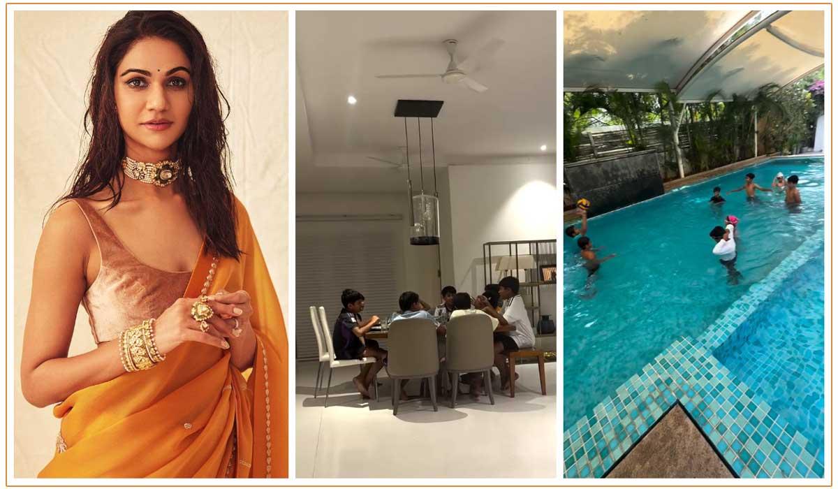 Allu Sneha Reddy hosts a party for kids