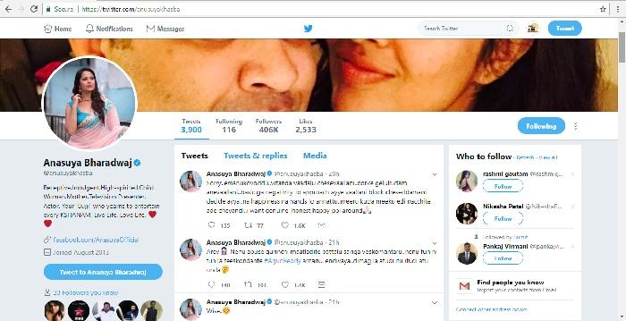 Anasuya Gives A Befitting Reply