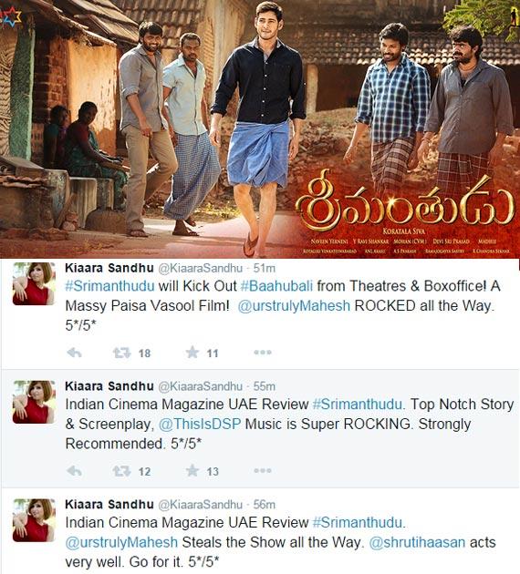 Anti 'Bahubali' Reviewer Rates 'Srimanthudu' 5 Stars