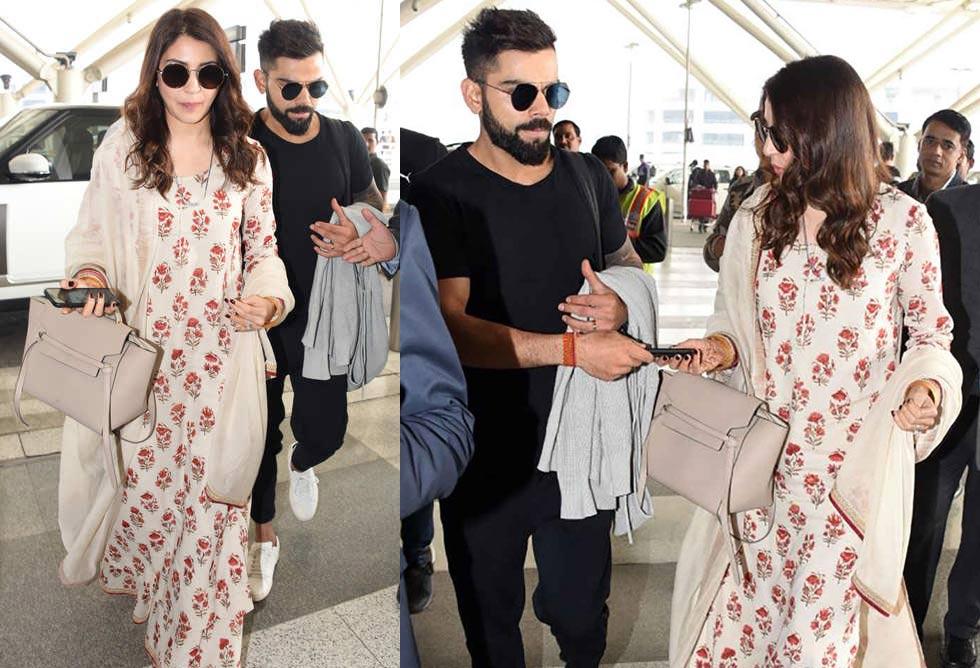 Anushka Sharma heads to Bengaluru for her hubby