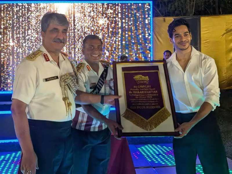 Army felicitates Ishaan Khattar for Pippa