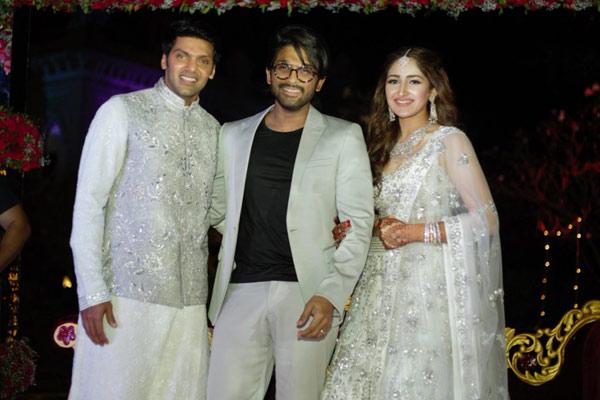 Allu Arjun At Arya's Sangeeth