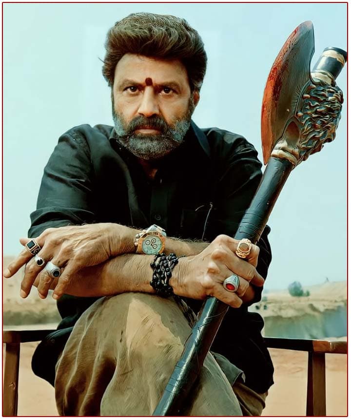 Balakrishna enacting action sequences in NBK 109