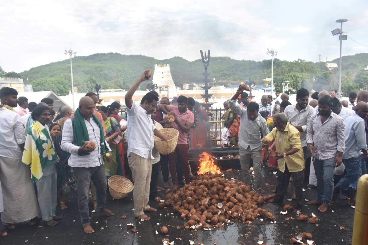 Balakrishna birthday celebrations in Tirumala