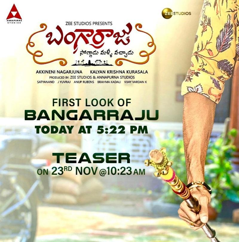 Bangarraju First look today evening