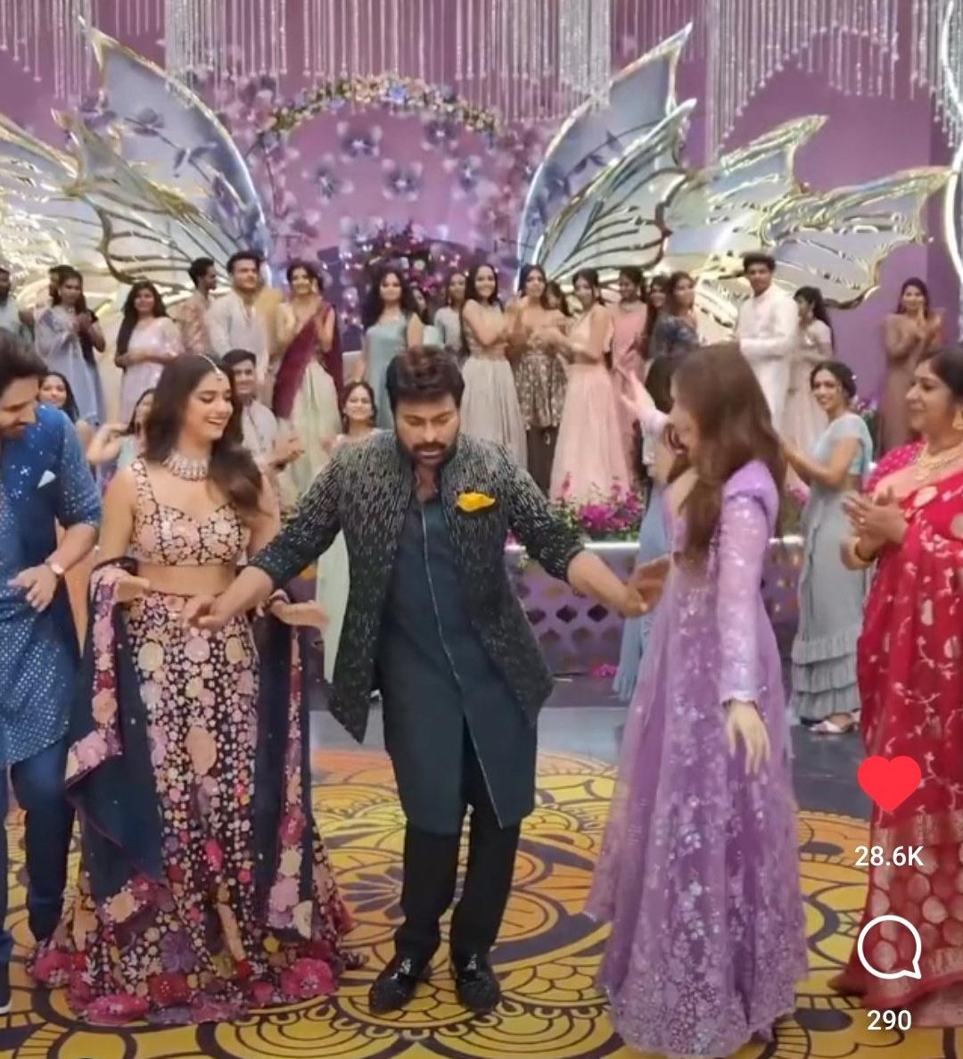 Chiranjeevi leaks Sangeet song secrets of Bhola Shankar