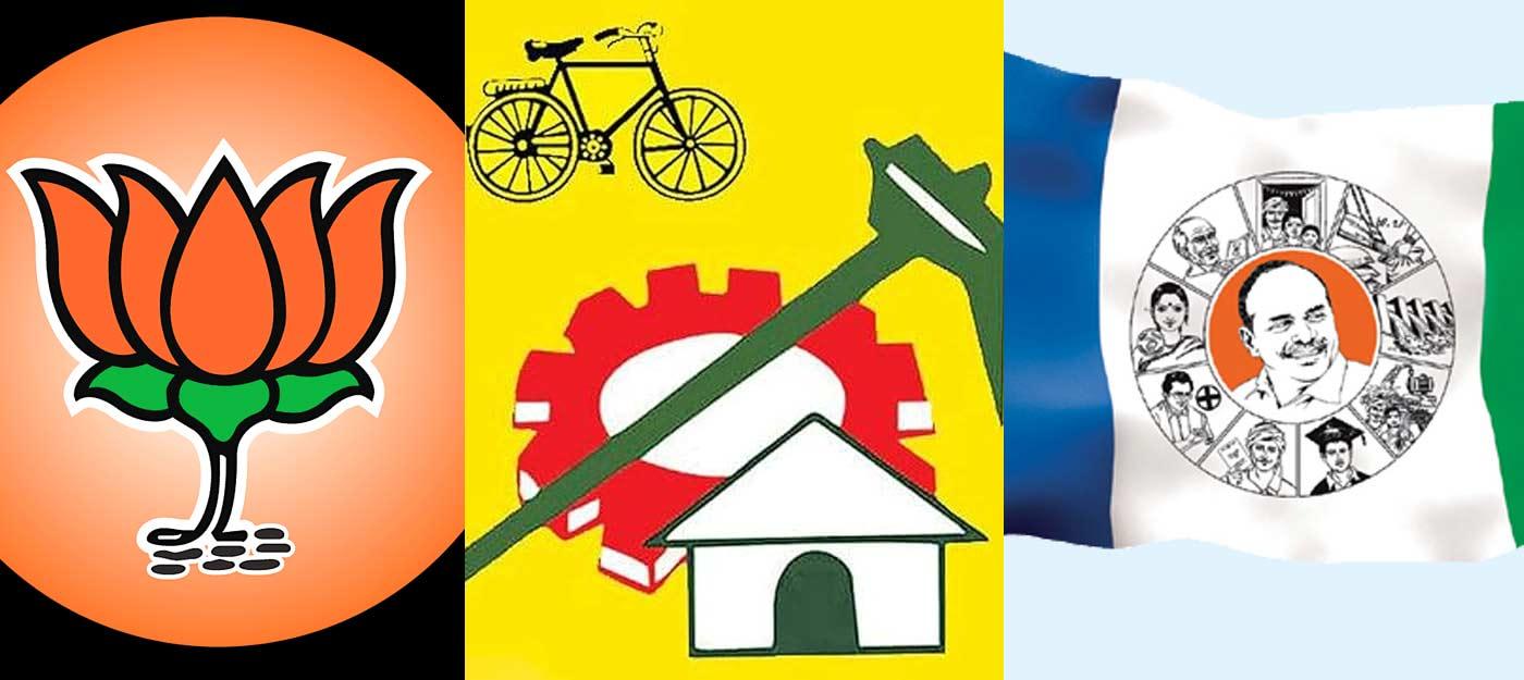 BJP hide and seek with TDP and YSRCP