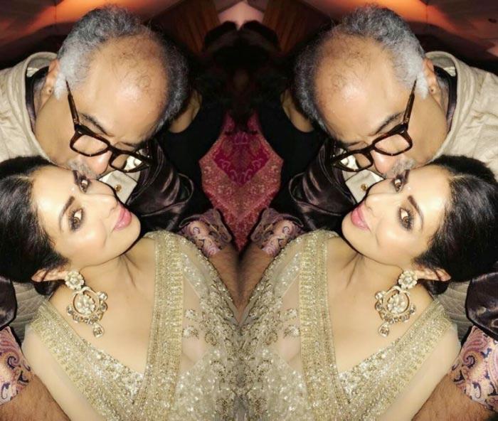 Boney Kapoor Kissing Sridevi