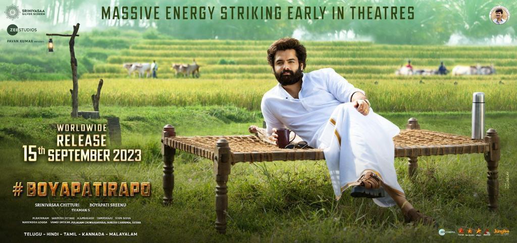 BoyapatiRAPO Striking Early in Theatres On Sep 15th