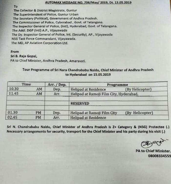 Naidu Meets Ramoji &amp; Ravi Prakash: Wasted Public Money