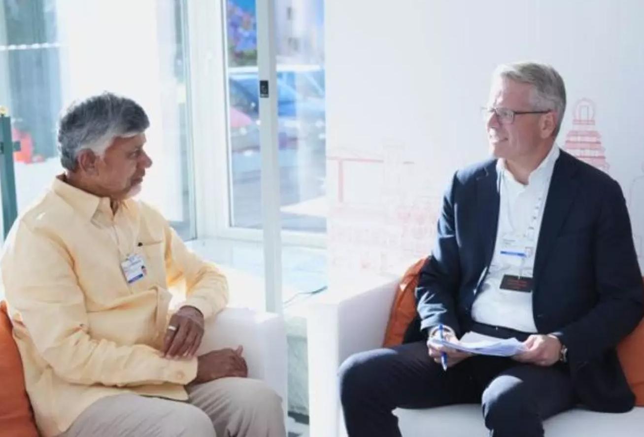 CM N Chandrababu Naidu to Engage in High-Profile Meetings on Day 3 of Davos Visit