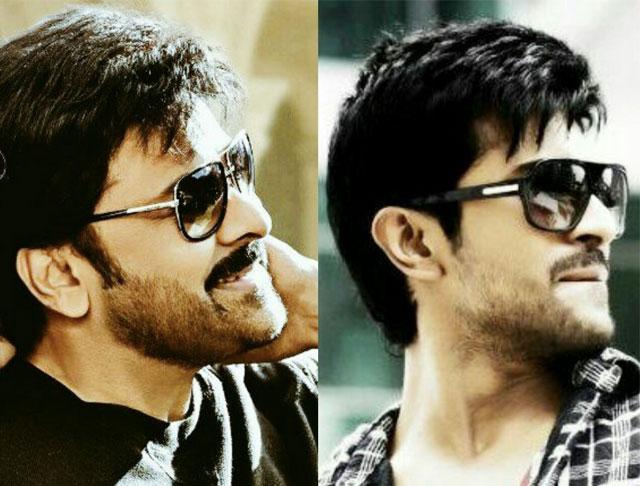 Wow! Chiru &amp; Charan Same Poses