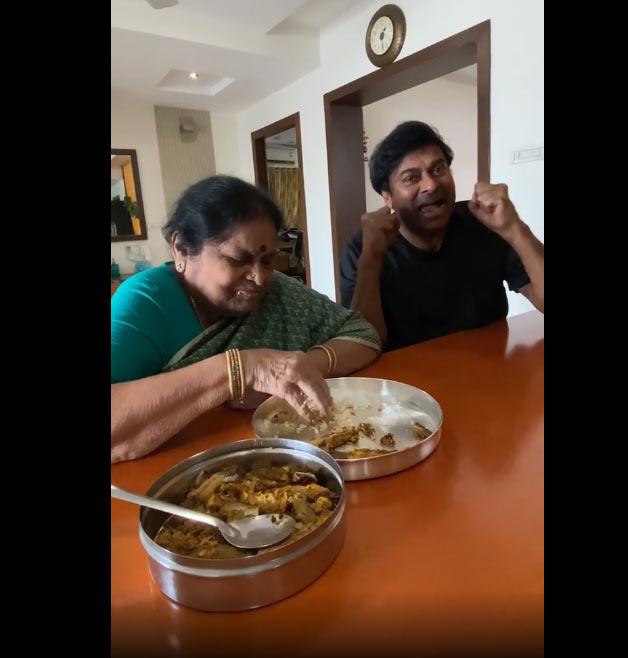 Chiru Cooks Special Dish, Mom Says Delicious
