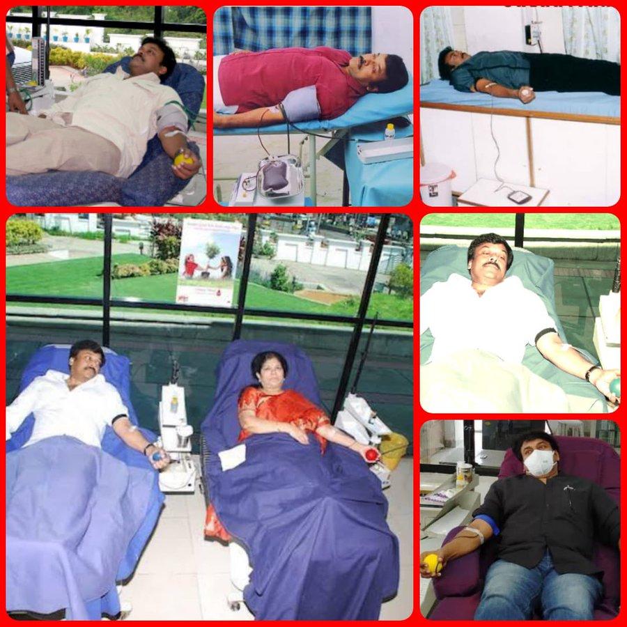 Mega Star on Blood Donation Day
